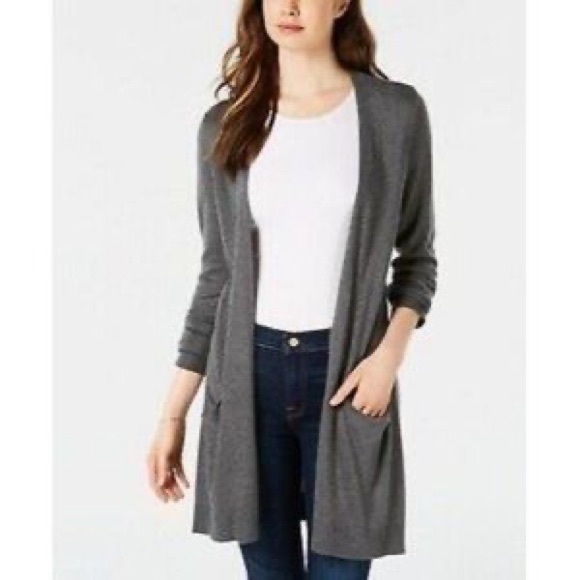 Maison Jules Sweaters - *SOLD* NEW Maison Jules Grey Duster Cardigan